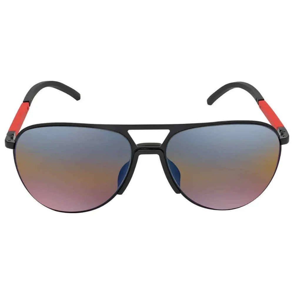 Prada Blue Red Mirror Men's Sunglasses